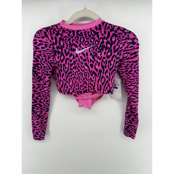 Nike Long Sleeve Swim Top And High Waisted Swim Bottoms